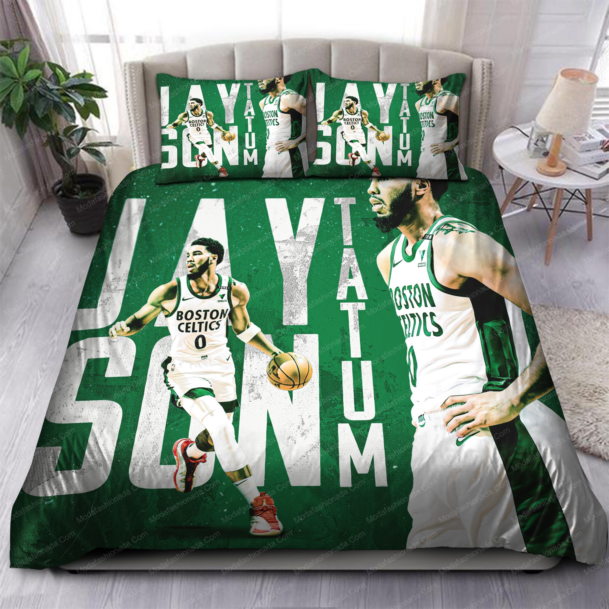 Jayson Tatum Boston Celtics Nba 127 Logo Type 1137 Bedding Sets Sporty Bedroom Home Decor