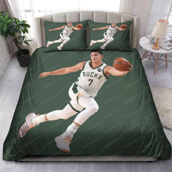 Grayson Allen Milwaukee Bucks Nba 73 Logo Type 1160 Bedding Sets Sporty Bedroom Home Decor