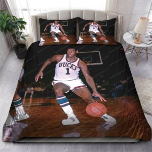 Milwaukee Bucks Oscar Robertson Nba 68 Logo Type 1164 Bedding Sets Sporty Bedroom Home Decor