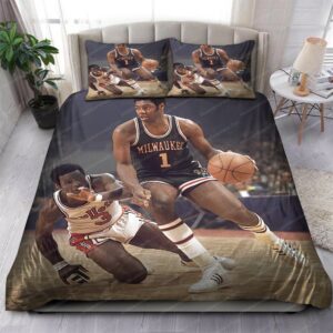 Milwaukee Bucks Oscar Robertson Nba Finals 67 Logo Type 1166 Bedding Sets Sporty Bedroom Home Decor