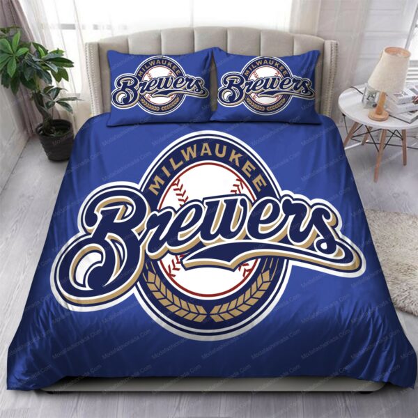 Milwaukee Brewers Mlb 116 Logo Type 1351 Bedding Sets Sporty Bedroom Home Decor