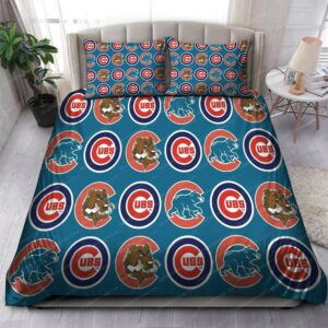 Chicago Cubs Mlb 67 Logo Type 1416 Bedding Sets Sporty Bedroom Home Decor