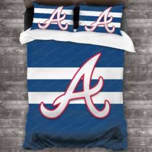 Atlanta Braves Baseball Sport 17 Logo Type 1466 Bedding Sets Sporty Bedroom Home Decor