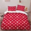 Louis Vuitton Suprme Logo Brand Bedding Set Home Decor Luxury Bedroom Bedspread