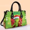 Grinch Women Leather Hand Bag