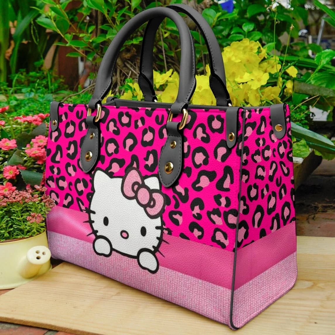 Hello Kitty Pink 1 Women Leather Hand Bag