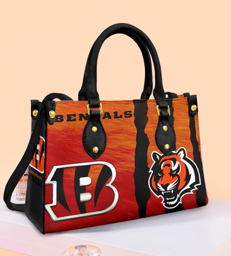 Cincinnati Bengals Women Leather Hand Bag