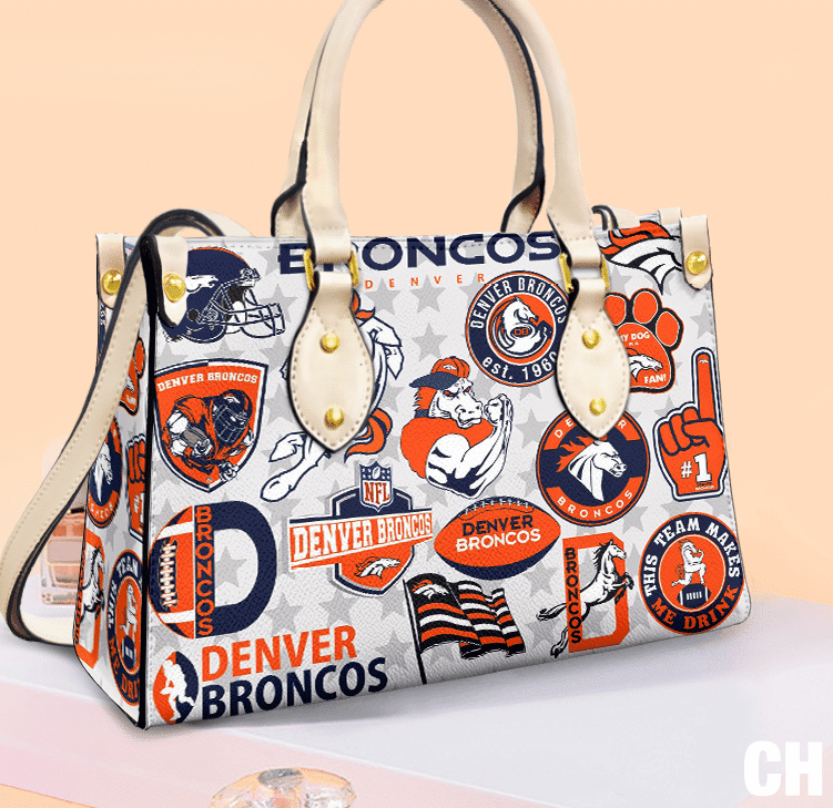 Denver Broncos Women Leather Hand Bag