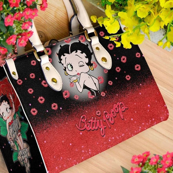 Betty Boop white 1g Women Leather Hand Bag