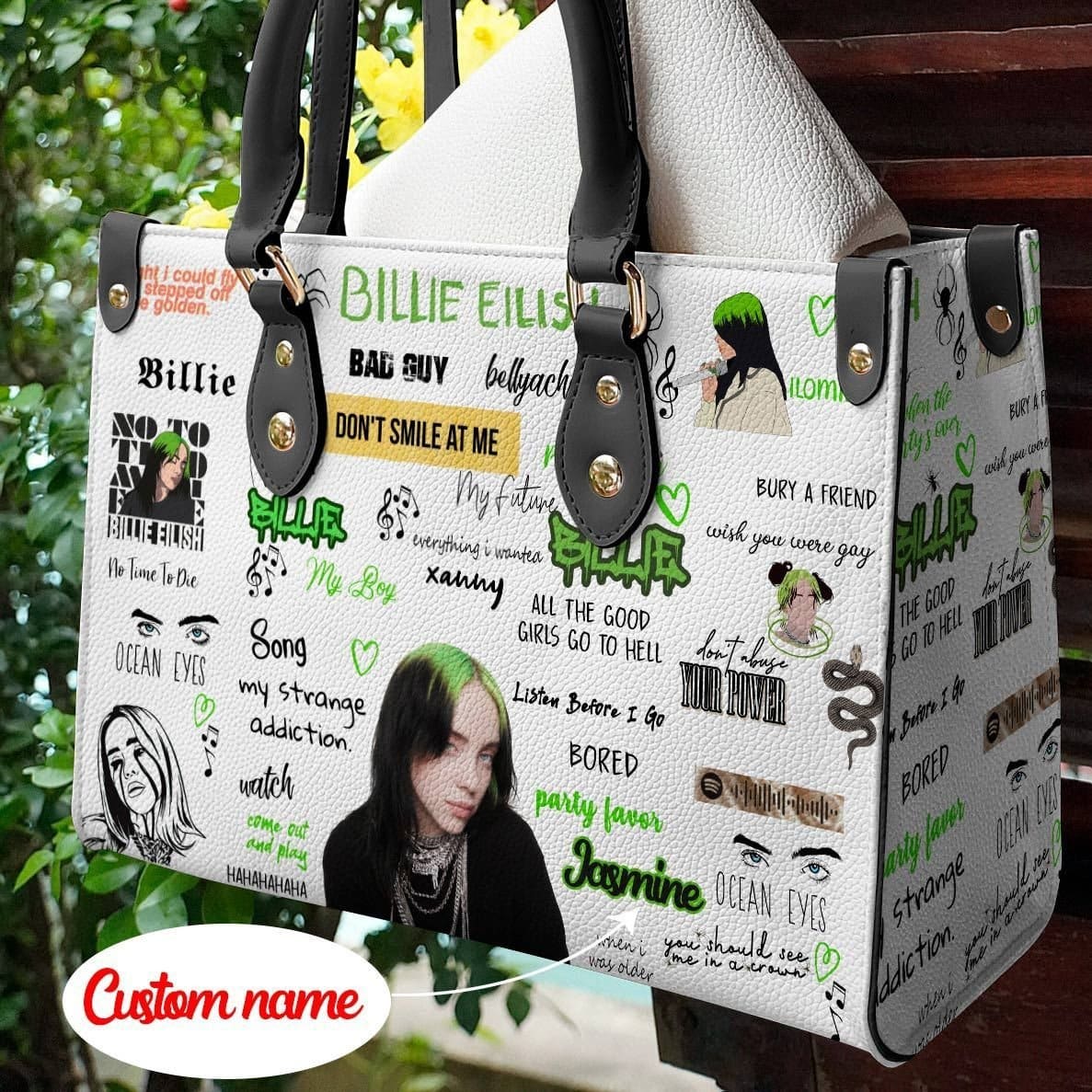 Billie Eilish Women Leather Hand Bag