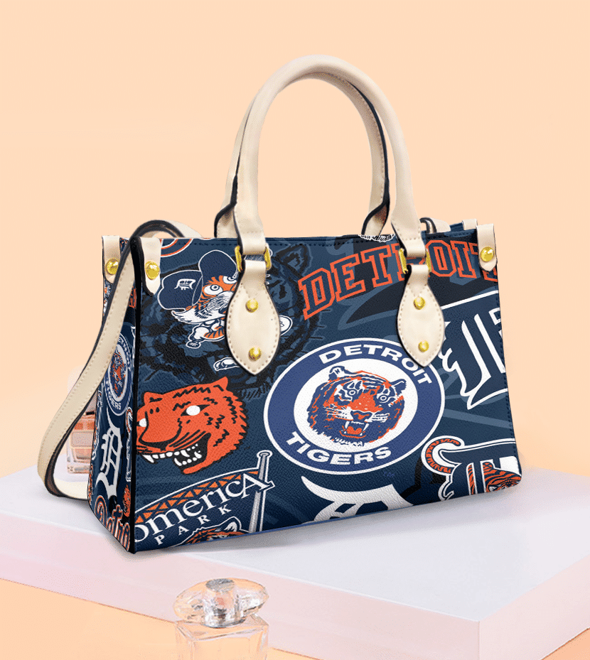 Detroit tigers Women Leather Hand Bag