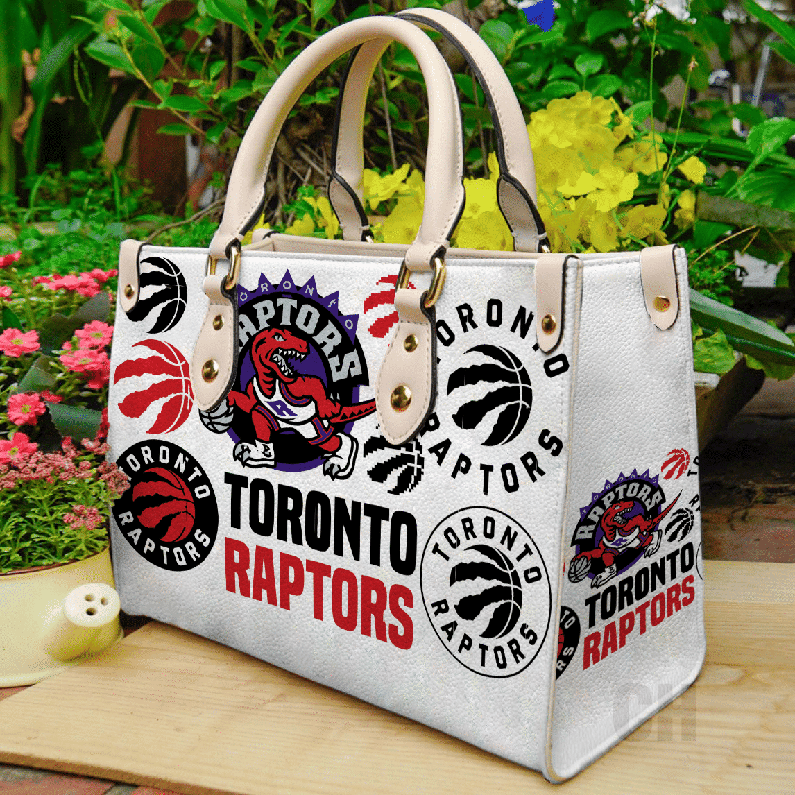 Toronto Raptors Women Leather Hand Bag