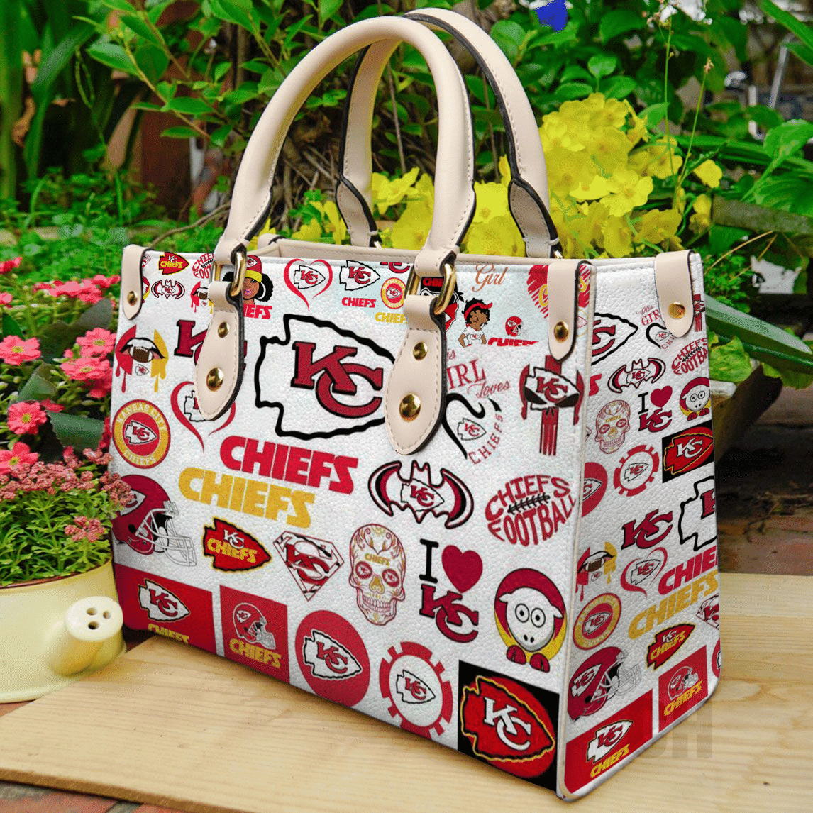 Kansas City Chiefs Women Leather Hand Bag