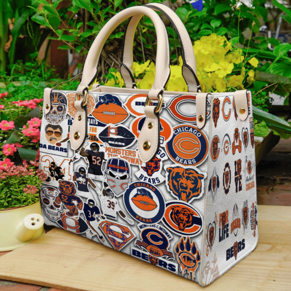 Chicago Bears Women Leather Hand Bag