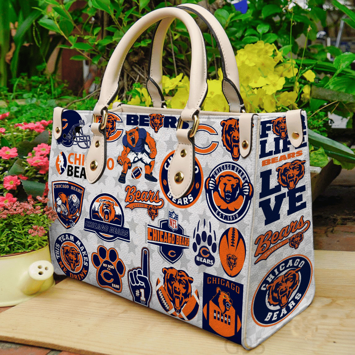 Chicago Bears 1 Women Leather Hand Bag