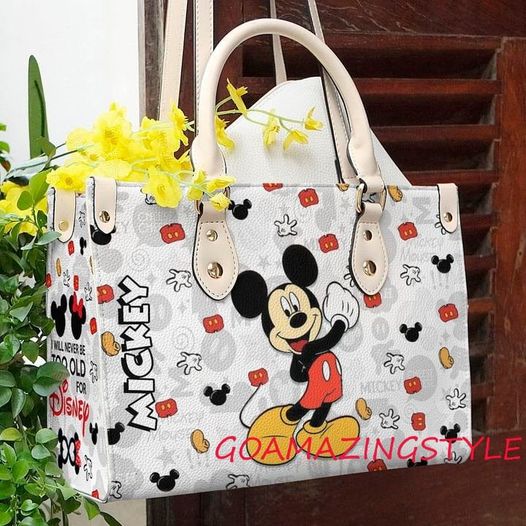 Mickey Mouse Women Leather Hand Bag