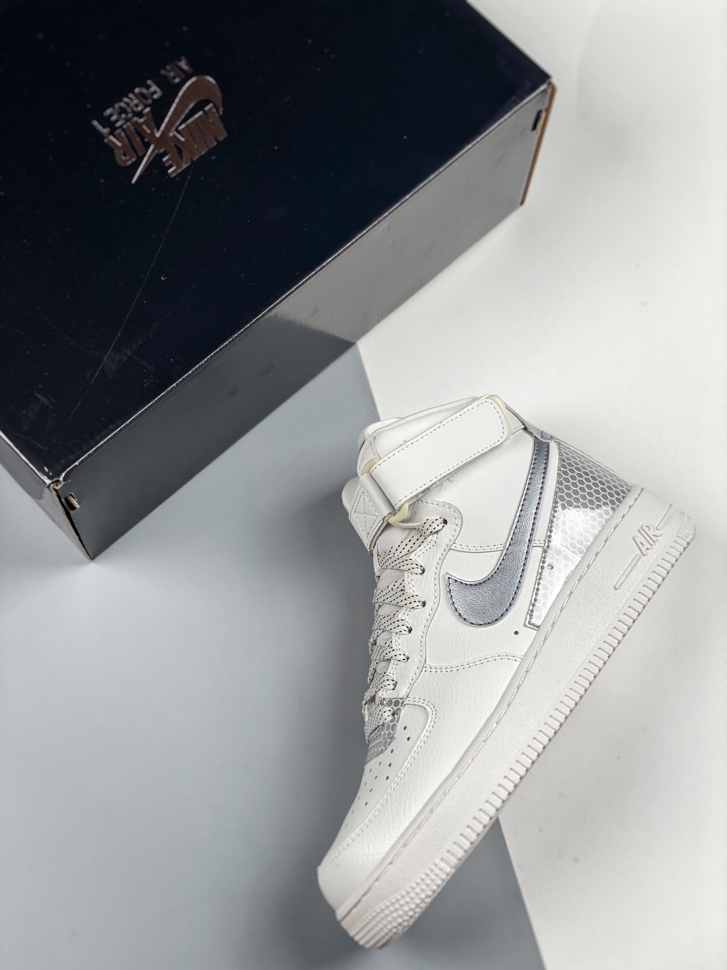 3M x Nike Air Force 1 High White Silver CU4159-100 For Sale