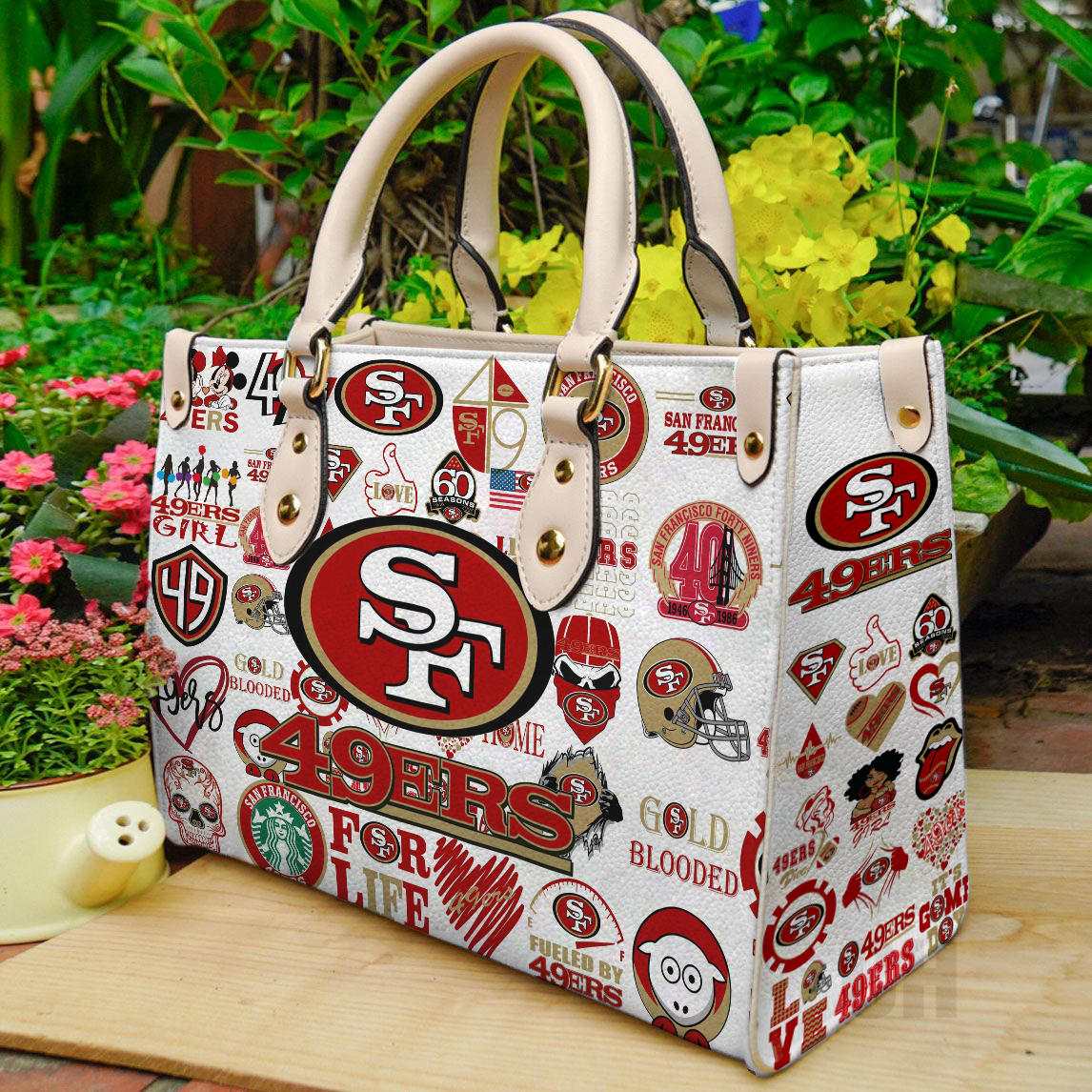 San Francisco 49ers lover Women Leather Hand Bag