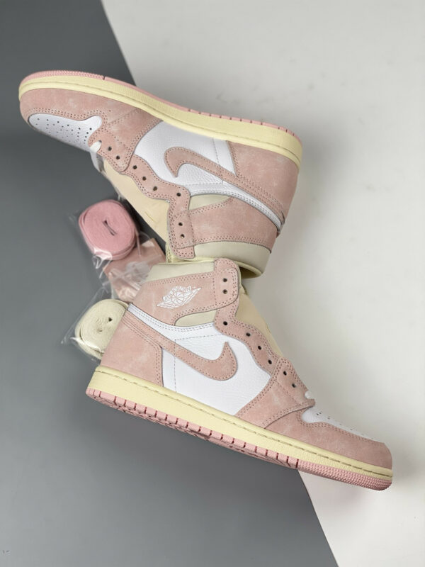 Air Jordan 1 High Washed Pink Atmosphere White Muslin Sail For Sale