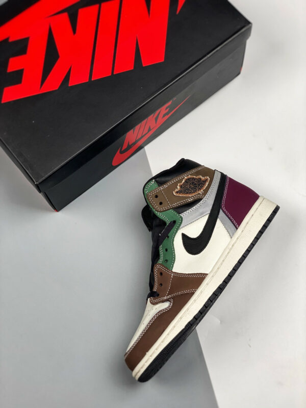 Air Jordan 1 High OG Hand Crafted Black Archaeo Brown-Dark Chocolate For Sale