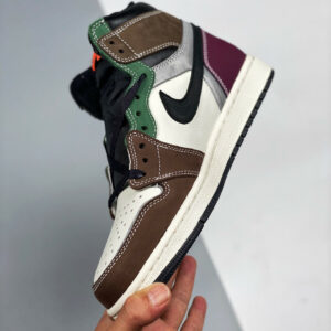 Air Jordan 1 High OG Hand Crafted Black Archaeo Brown-Dark Chocolate For Sale