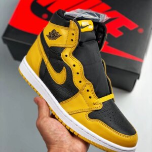 Air Jordan 1 High OG Pollen Black-White 555088-701 For Sale