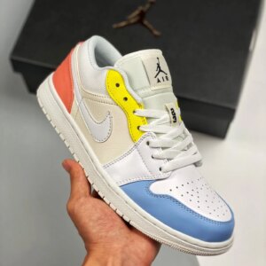 Air Jordan 1 Low To My First Coach Sail White-Zitron DJ6909-100 For Sale