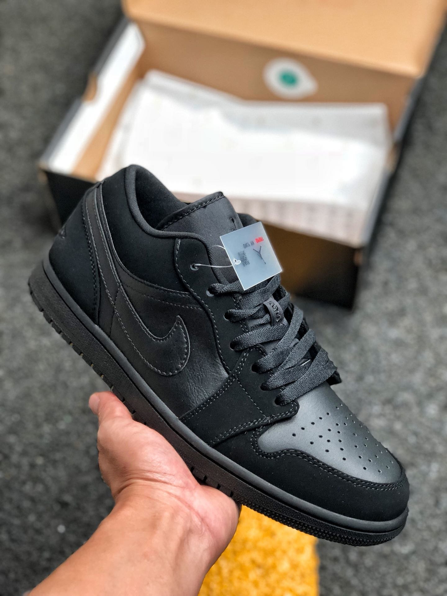 Air Jordan 1 Low Triple Black 553558-056 On Sale