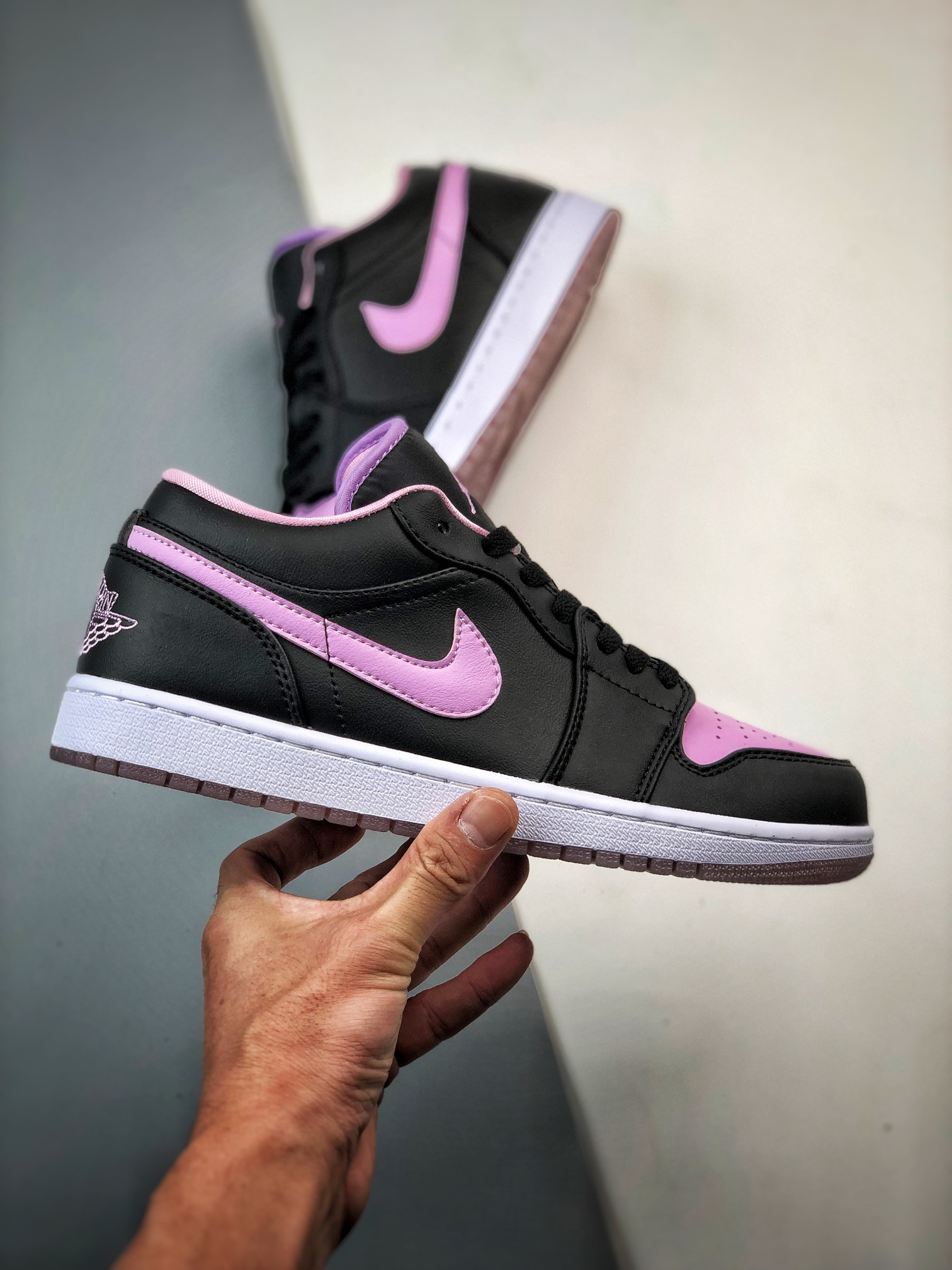 Air Jordan 1 Low Black Iced Lilac White DV1309-051 For Sale