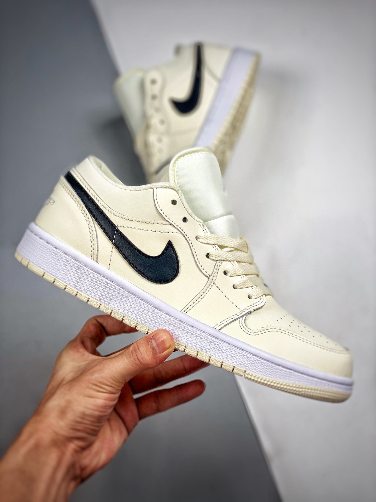 Air Jordan 1 Low Coconut Milk Black-White DC0774-121 For Sale