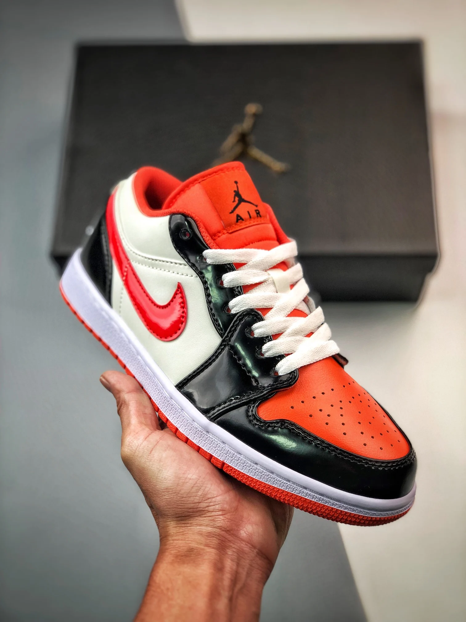 Air Jordan 1 Low Halloween Sail Orange-Black DV1335-800 For Sale