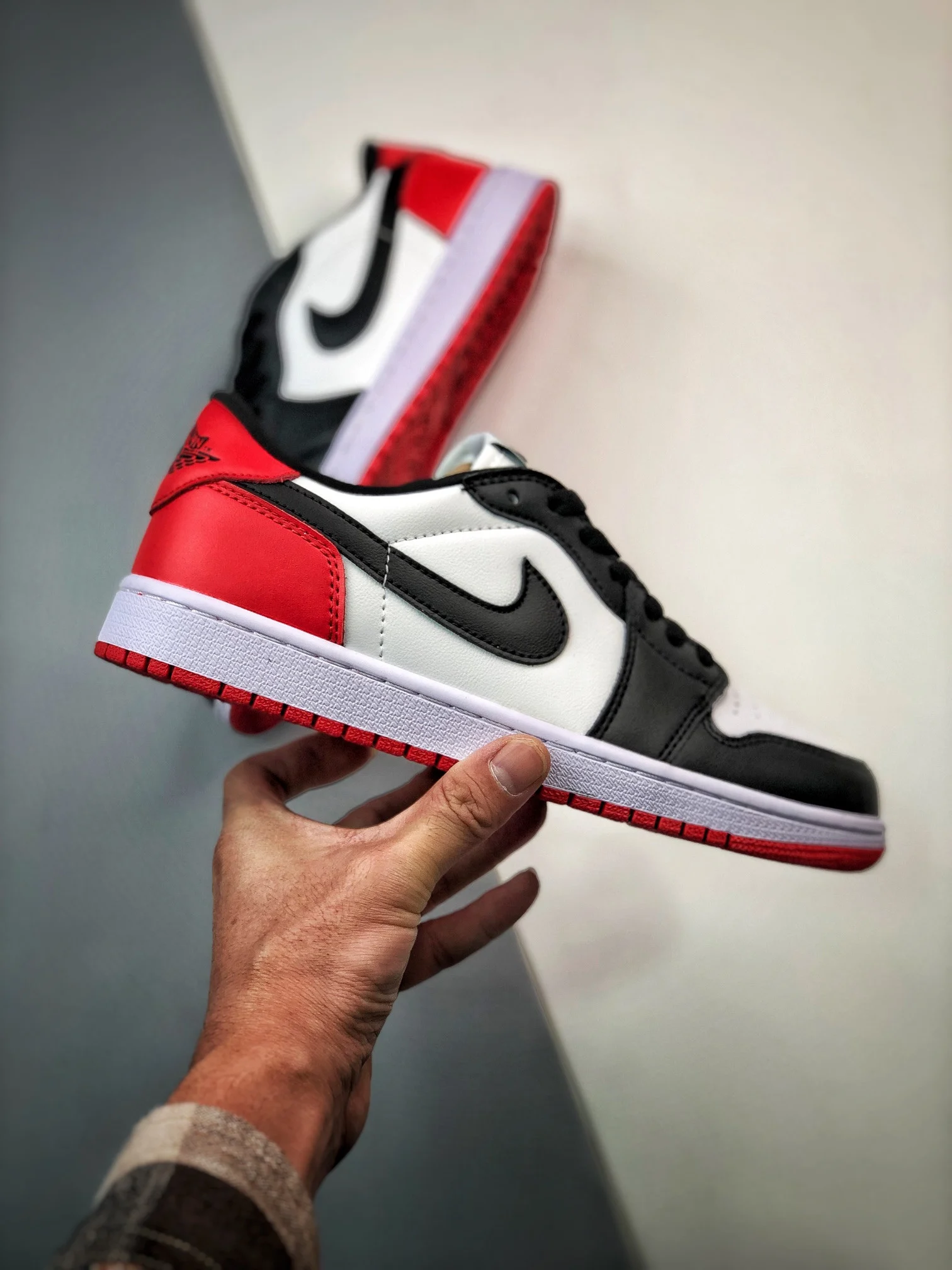 Air Jordan 1 Low OG Black Toe White Black-Varsity Red CZ0790-106 For Sale