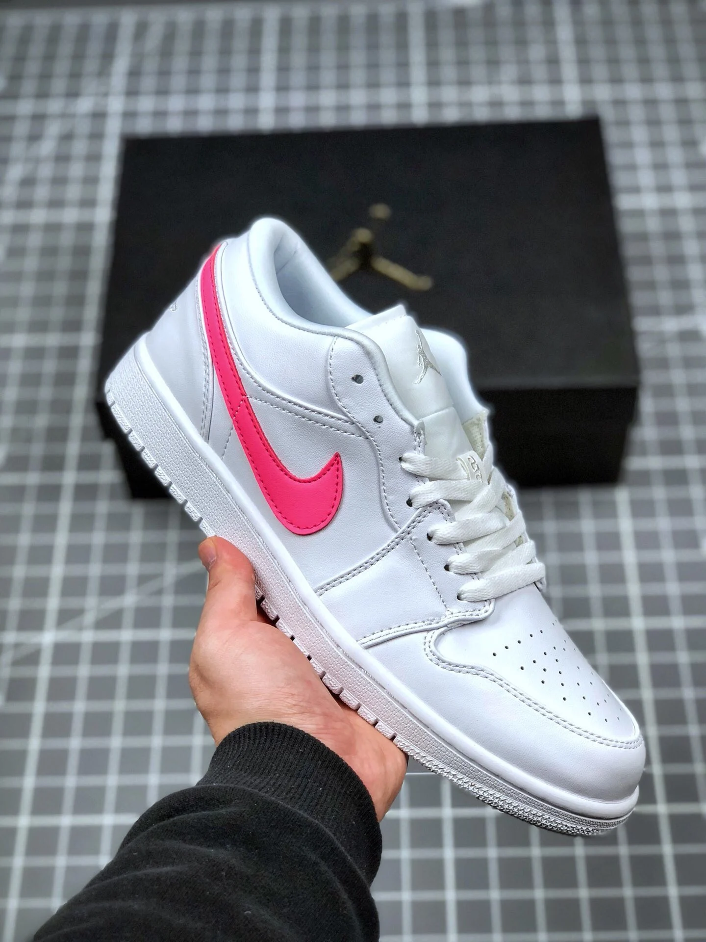 Air Jordan 1 Low White Multi-Color Swoosh CW7033-100 For Sale