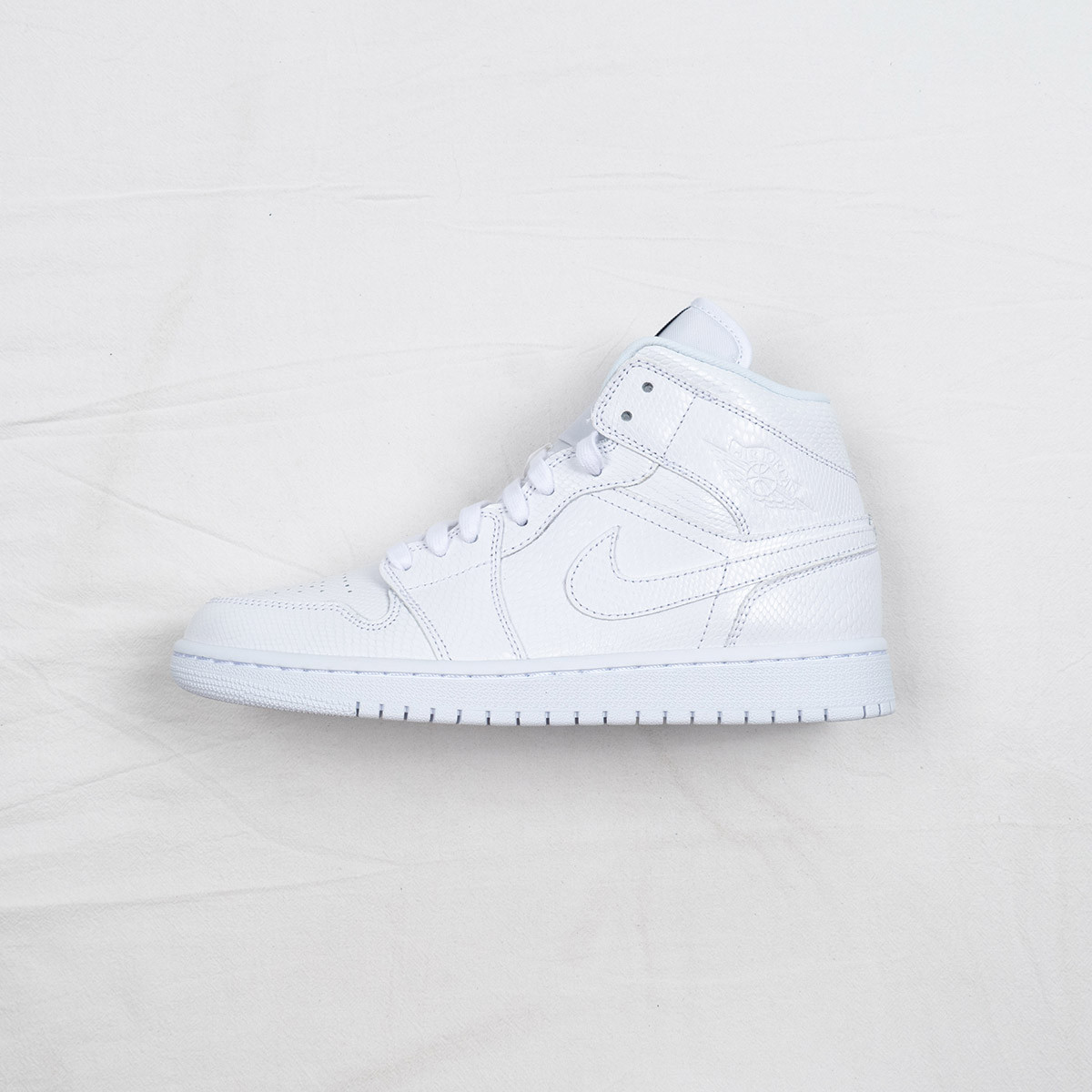 Air Jordan 1 Mid White Snakeskin BQ6472-110 For Sale