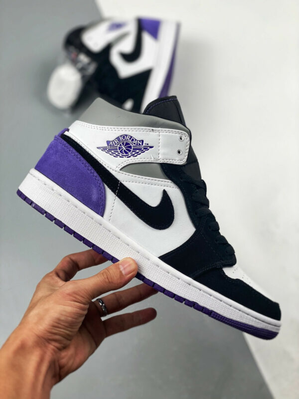 Air Jordan 1 Mid Purple Black For Sale