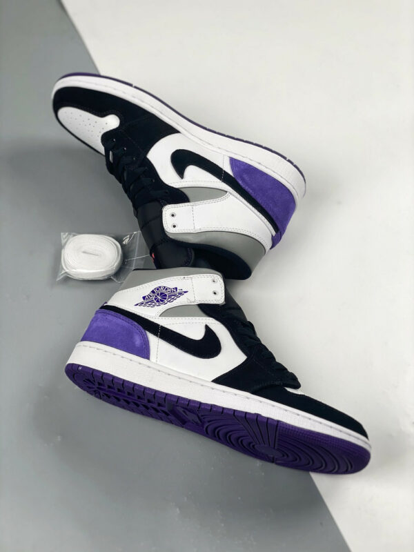 Air Jordan 1 Mid Purple Black For Sale