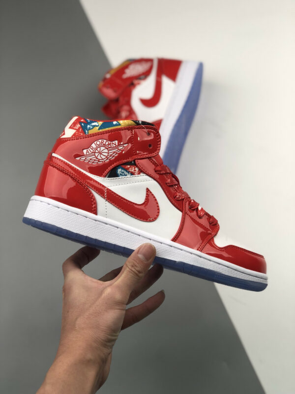 Air Jordan 1 Mid Red Patent DC7294-600 For Sale