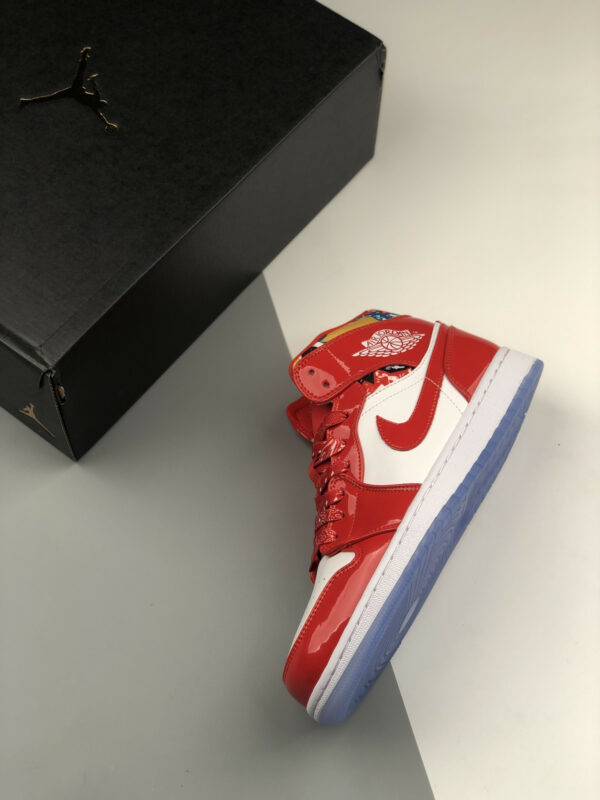 Air Jordan 1 Mid Red Patent DC7294-600 For Sale