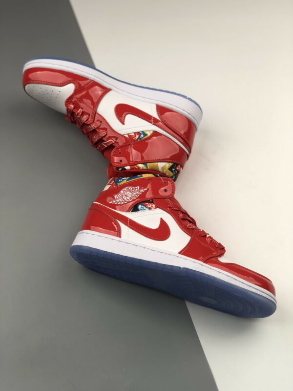 Air Jordan 1 Mid Red Patent DC7294-600 For Sale