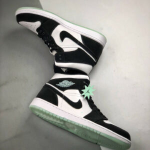 Air Jordan 1 Mid SE Panda White Black-Teal Tint On Sale