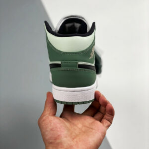 Air Jordan 1 Mid SE Dutch Green Black-Barely Green For Sale