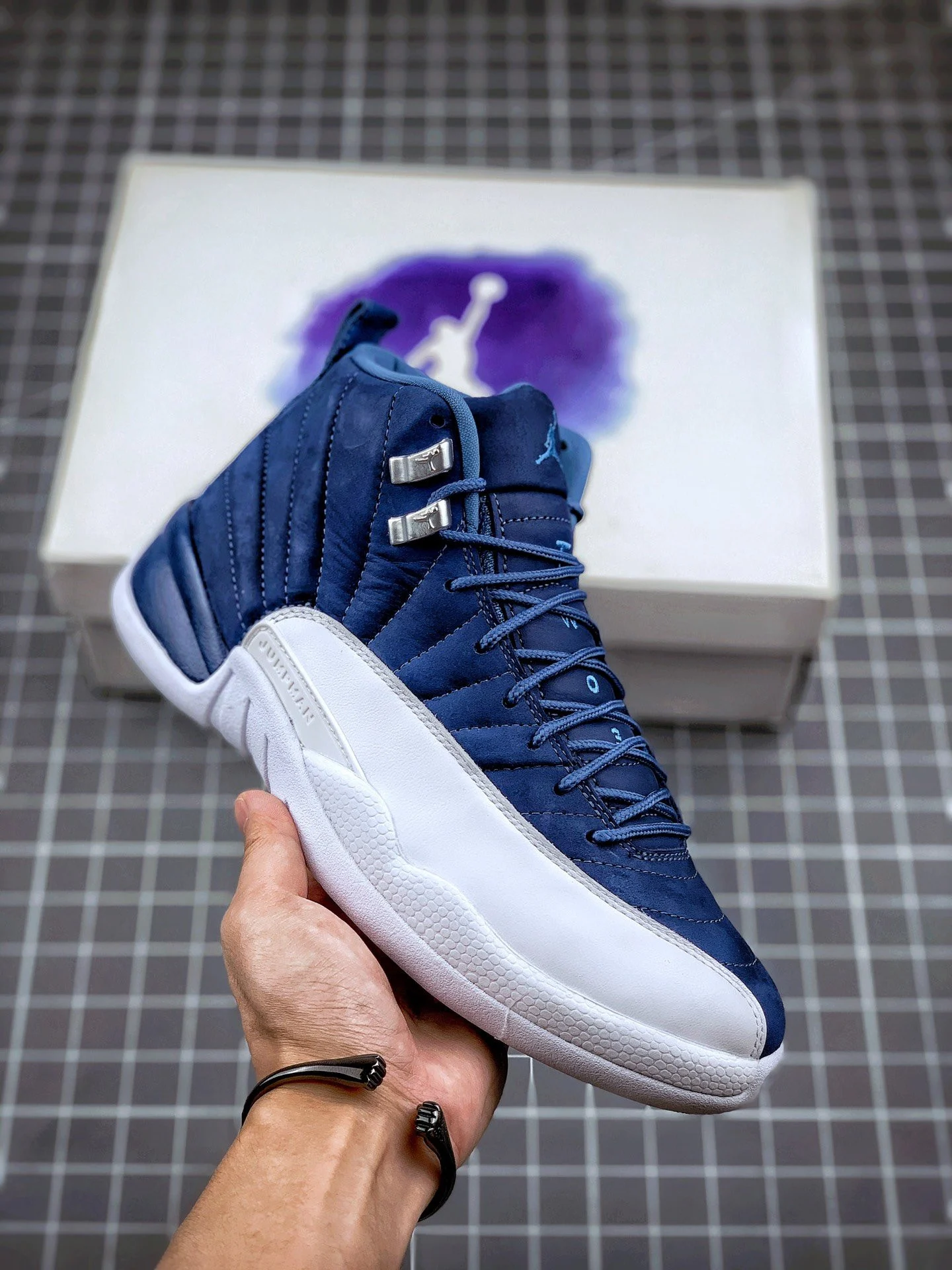 Air Jordan 12 Indigo Stone Blue Legend Blue-Obsidian For Sale