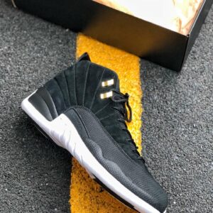 Air Jordan 12 Reverse Taxi Black White-Taxi 130690-017 For Sale