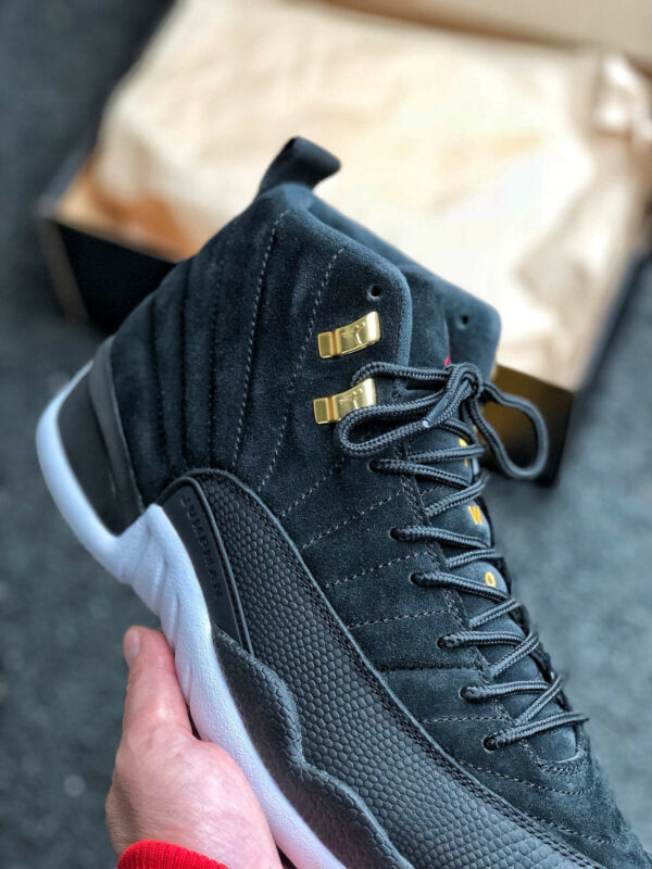 Air Jordan 12 Reverse Taxi Black White-Taxi 130690-017 For Sale