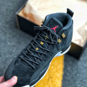 Air Jordan 12 Reverse Taxi Black White-Taxi 130690-017 For Sale