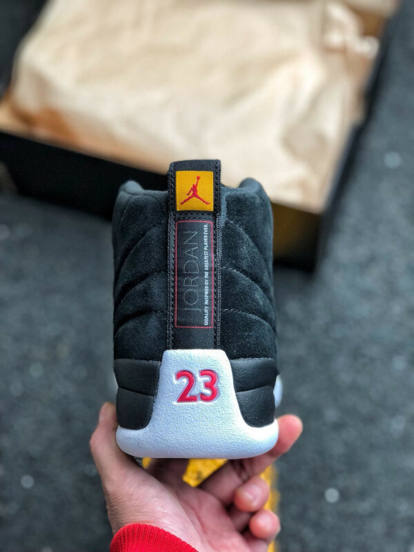 Air Jordan 12 Reverse Taxi Black White-Taxi 130690-017 For Sale