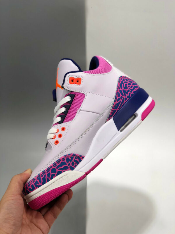 Air Jordan 3 GS Barely Grape Hyper Crimson-Fire Pink For Sale