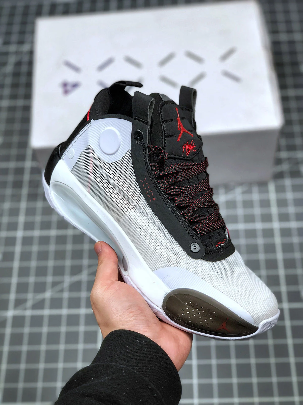 Air Jordan 34 Bred White Orbit Red AR3240-100 On Sale