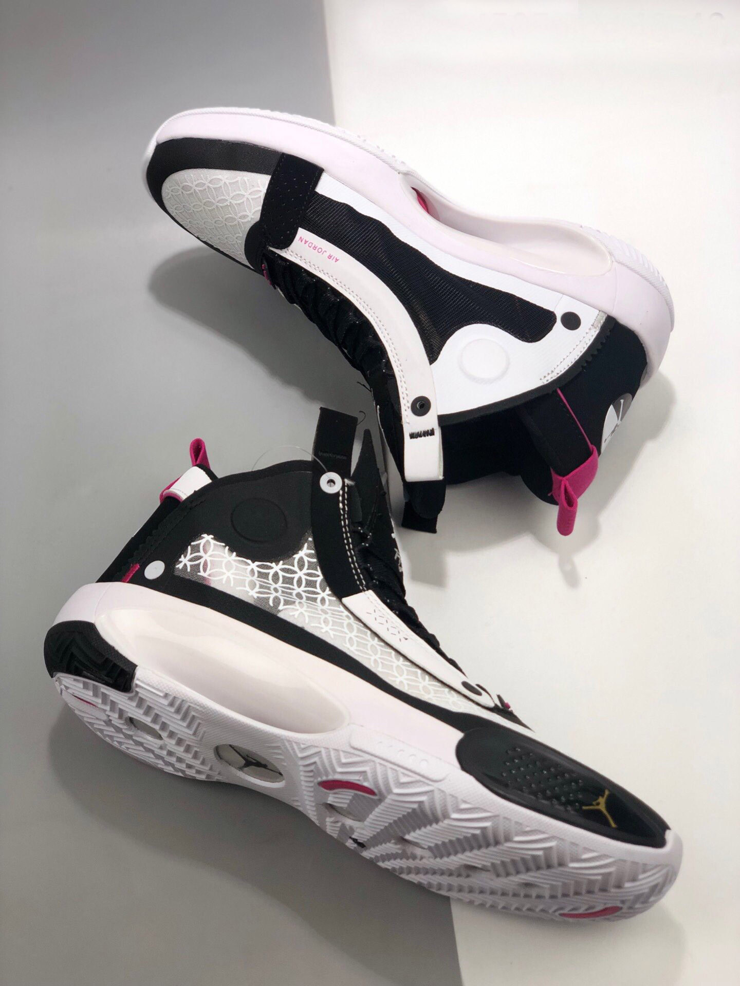 Air Jordan 34 CNY Black Metallic Silver-White-Digital Pink On Sale