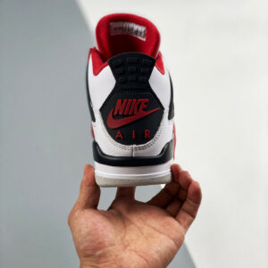 Air Jordan 4 Fire Red White Fire Red-Black-Tech Grey For Sale